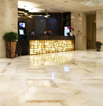 A marble stone with Aesthetic design for reception 